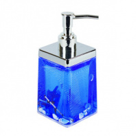 Дозатор для жидкого мыла синий ракушки